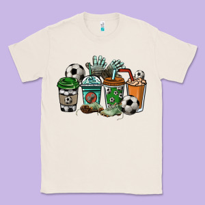 Soccer Coffee Cups Classic Tee Designed By Nancycooperartshop