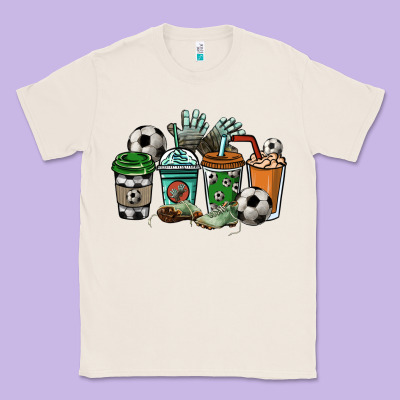 Soccer Coffee Cups Classic Tee Designed By Nancycooperartshop