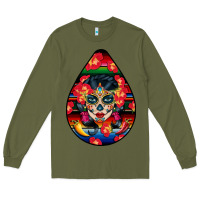 Army Green Hispanic Heritage Long Sleeve Tee - BundleAndBundleShop