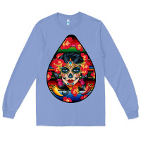 Colony Blue Hispanic Heritage Long Sleeve Tee - BundleAndBundleShop