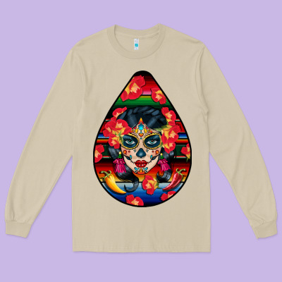 Hispanic Heritage Long Sleeve Tee Designed By Bundleandbundleshop