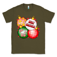Army Green merry christmas ball Classic Tee - CowhideDigitalArt
