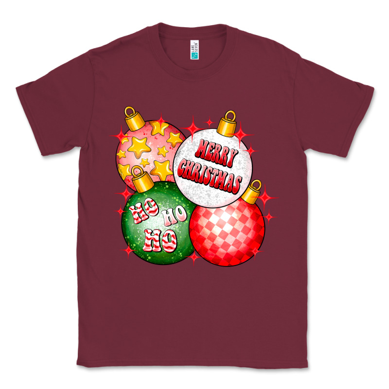 Merry Christmas Ball Classic Tee by CowhideDigitalArt | Teevron