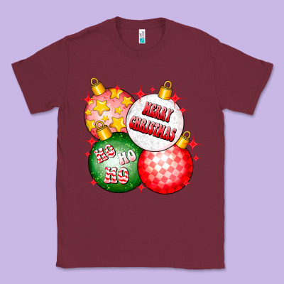 Merry Christmas Ball Classic Tee Designed By Cowhidedigitalart
