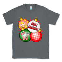 Charcoal Heather merry christmas ball Classic Tee - CowhideDigitalArt