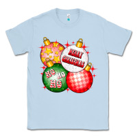 Dusty Blue merry christmas ball Classic Tee - CowhideDigitalArt
