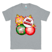 Heather Grey merry christmas ball Classic Tee - CowhideDigitalArt