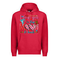 Cardinal I love you to the moon and back Valentine's Day Premium Hoodie - HowdyJamesFarm