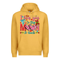 Mustard I love you to the moon and back Valentine's Day Premium Hoodie - HowdyJamesFarm