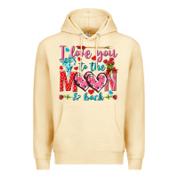 Pina Colada I love you to the moon and back Valentine's Day Premium Hoodie - HowdyJamesFarm