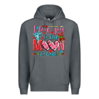 Rock I love you to the moon and back Valentine's Day Premium Hoodie - HowdyJamesFarm