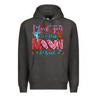 Smoke I love you to the moon and back Valentine's Day Premium Hoodie - HowdyJamesFarm