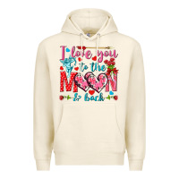 Tofu I love you to the moon and back Valentine's Day Premium Hoodie - HowdyJamesFarm
