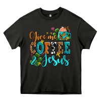 Asphalt gıve me coffee and jesus Heavy Core Tee - AdoDesignShop