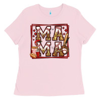 Bubblegum Pink baseball mama Ladies Tee - Jasminsmagicworld