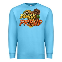 Ocean Blue Black and proud Premium Sweatshirt - HowdyJamesFarm