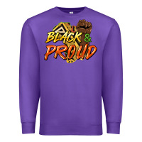 Purple Black and proud Premium Sweatshirt - HowdyJamesFarm