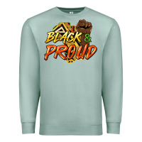 Seafoam Black and proud Premium Sweatshirt - HowdyJamesFarm