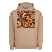 Pigment Burro western skull aztec seamless pattern Urban Hoodie - BundleAndBundleShop