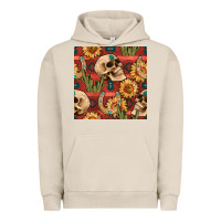 Pigment French Oak western skull aztec seamless pattern Urban Hoodie - BundleAndBundleShop