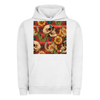 Pigment Lunar Rock western skull aztec seamless pattern Urban Hoodie - BundleAndBundleShop