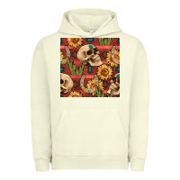 Pigment Pistachio western skull aztec seamless pattern Urban Hoodie - BundleAndBundleShop