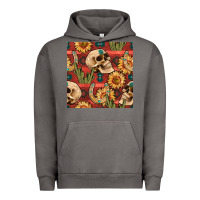 Pigment Tornado western skull aztec seamless pattern Urban Hoodie - BundleAndBundleShop