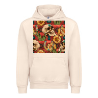 Sandshell western skull aztec seamless pattern Urban Hoodie - BundleAndBundleShop