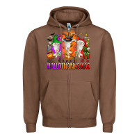 Chestnut happy hallothanksmas goats Zipper Hoodie - texasbilliewilder