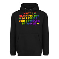 Black What a beautiful day to respect other people's Heavyweight Hoodie - CowGirlArtShop