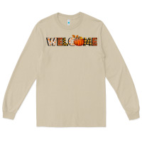 Mushroom welcome pumpkin Long Sleeve Tee - BundleAndBundleShop