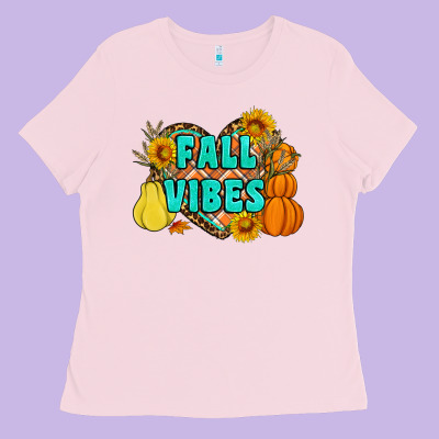 Fall Vibes Ladies Tee Designed By Artiststas