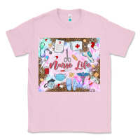Bubblegum Pink nurse life Classic Tee - MaliasSmallBusiness