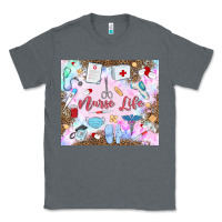 Charcoal Heather nurse life Classic Tee - MaliasSmallBusiness