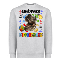 Heather Grey embrace differences Heavyweight Sweatshirt - LillyAllenDesigns