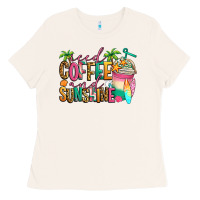 Bone iced coffee and sunshine summer Ladies Tee - Jasminsmagicworld