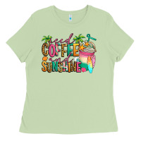 Matcha iced coffee and sunshine summer Ladies Tee - Jasminsmagicworld
