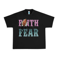 Black faith over fear Urban Heavy Tee - NancyCooperArtShop