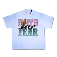 Grape Ice faith over fear Urban Heavy Tee - NancyCooperArtShop
