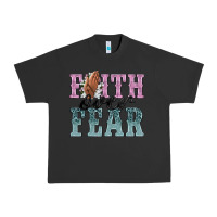 Pigment Black faith over fear Urban Heavy Tee - NancyCooperArtShop