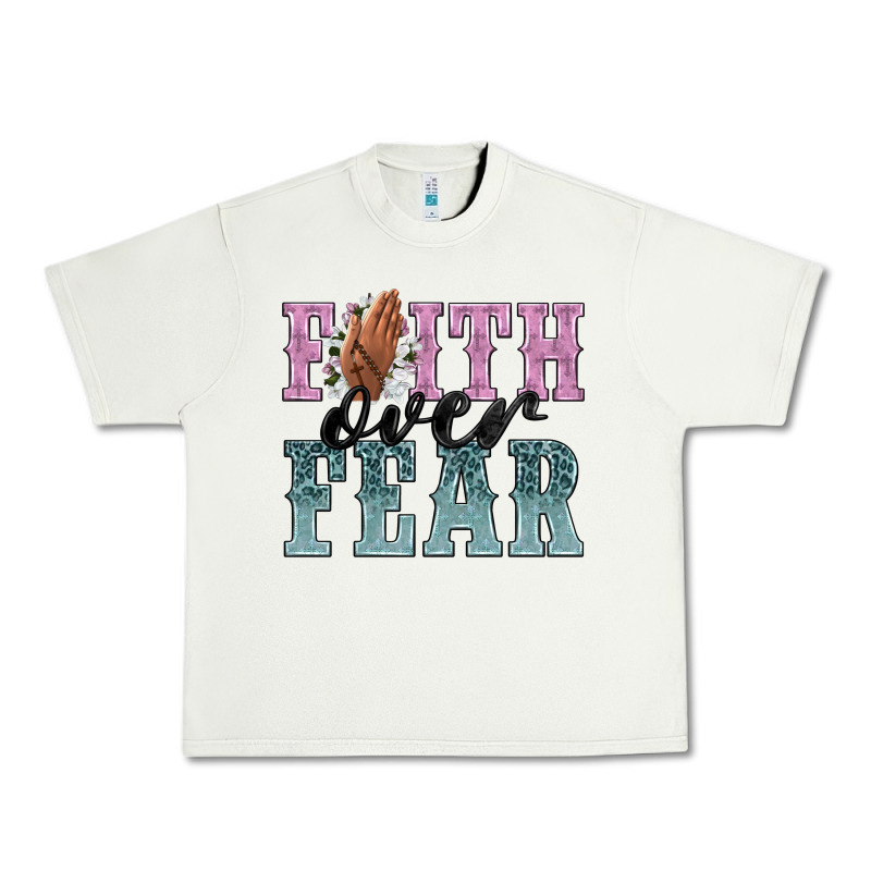 Faith Over Fear Urban Heavy Tee by NancyCooperArtShop | Teevron