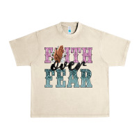 Sandshell faith over fear Urban Heavy Tee - NancyCooperArtShop