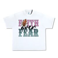 White faith over fear Urban Heavy Tee - NancyCooperArtShop