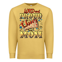 Antique Gold Loud and proud cheer Mom Mother's Day Premium Sweatshirt - CowGirlArtShop