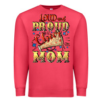 Cardinal Loud and proud cheer Mom Mother's Day Premium Sweatshirt - CowGirlArtShop