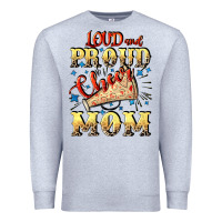 Heather Grey Loud and proud cheer Mom Mother's Day Premium Sweatshirt - CowGirlArtShop