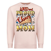 Pale Pink Loud and proud cheer Mom Mother's Day Premium Sweatshirt - CowGirlArtShop