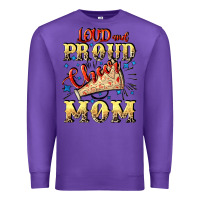 Purple Loud and proud cheer Mom Mother's Day Premium Sweatshirt - CowGirlArtShop