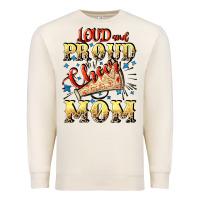 Sandshell Loud and proud cheer Mom Mother's Day Premium Sweatshirt - CowGirlArtShop