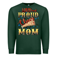 Sports Green Loud and proud cheer Mom Mother's Day Premium Sweatshirt - CowGirlArtShop